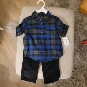 Corduroy and flannel set